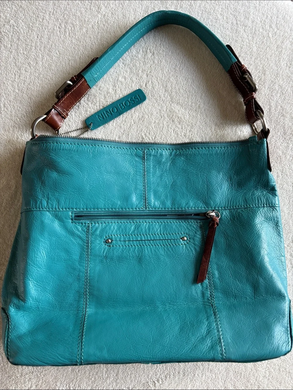 Nino Bossi Leather Hobo Bag vintage